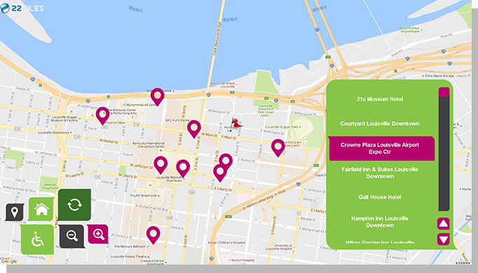 Interactive Points of Interest Map