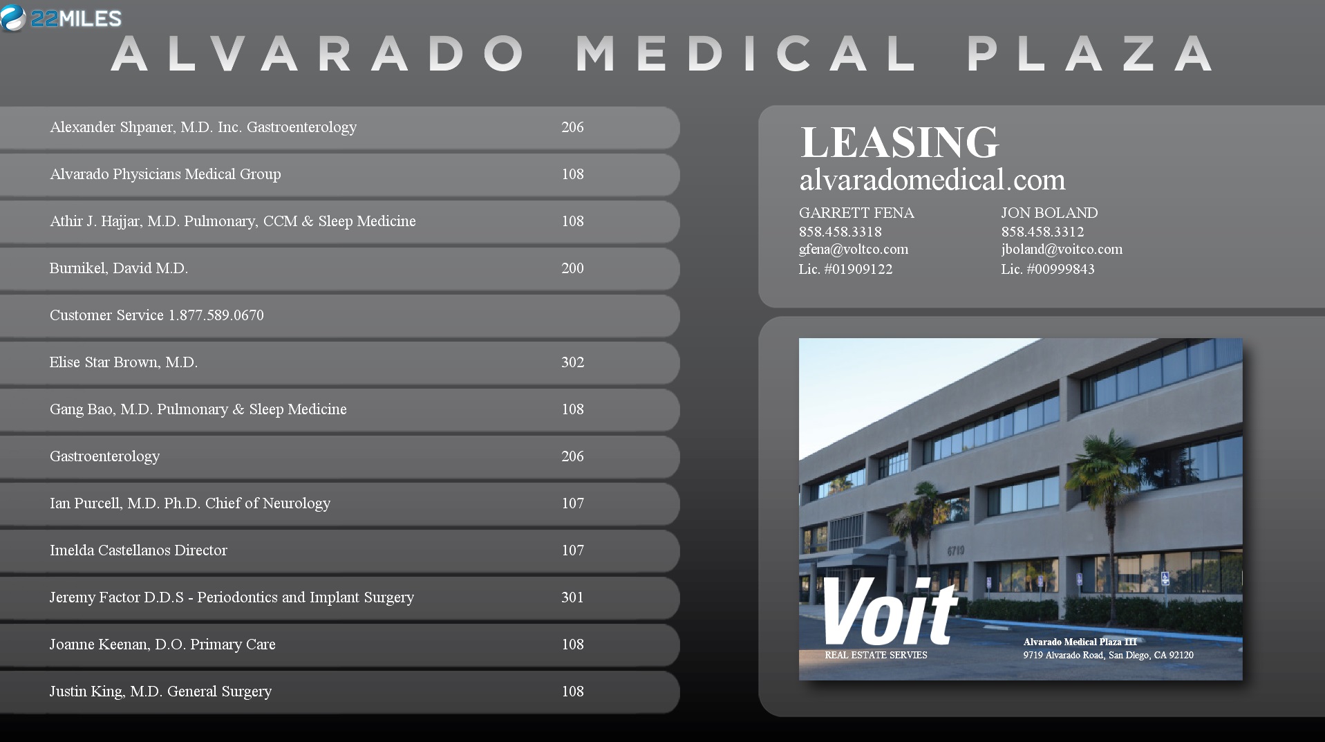 alvarado medical plaza digital signage directory