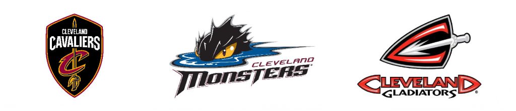 cleveland cavaliers, cleveland monsters, cleveland gladiators, logo