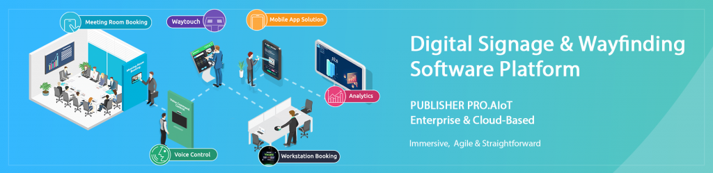 Digital Signage, Software Platform, cms, wayfinding