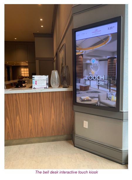 digital signage or hotels