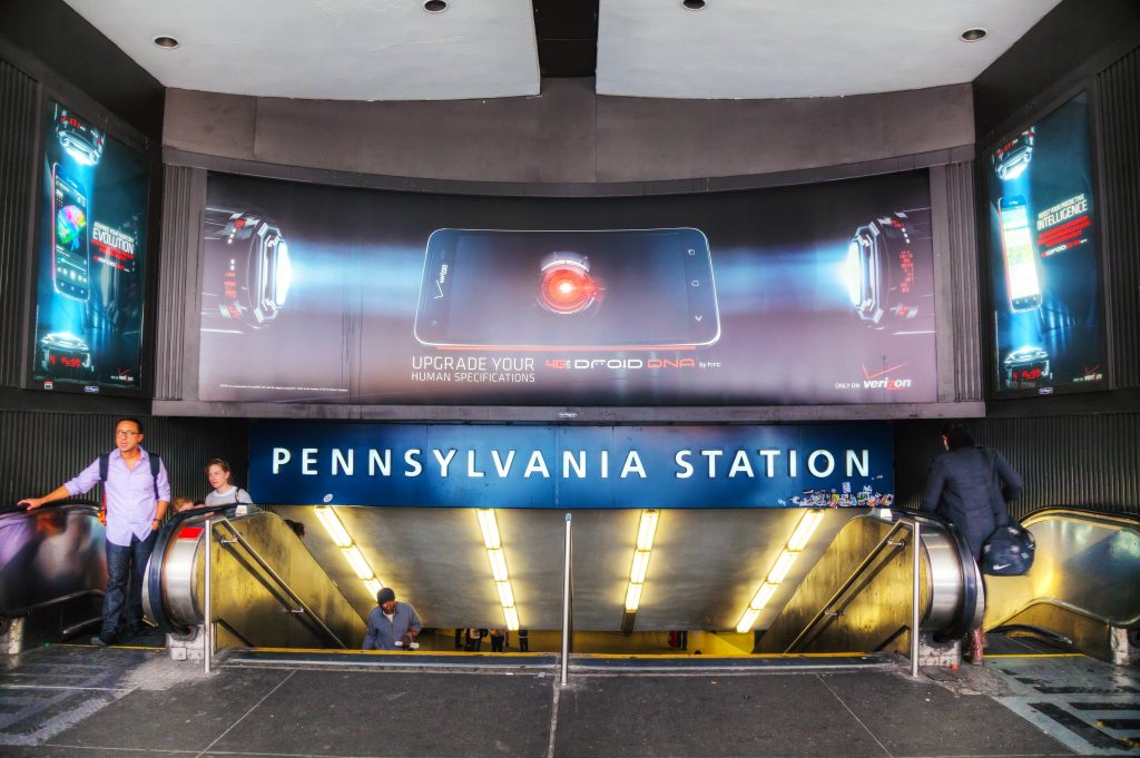 train station, wayfinding signs