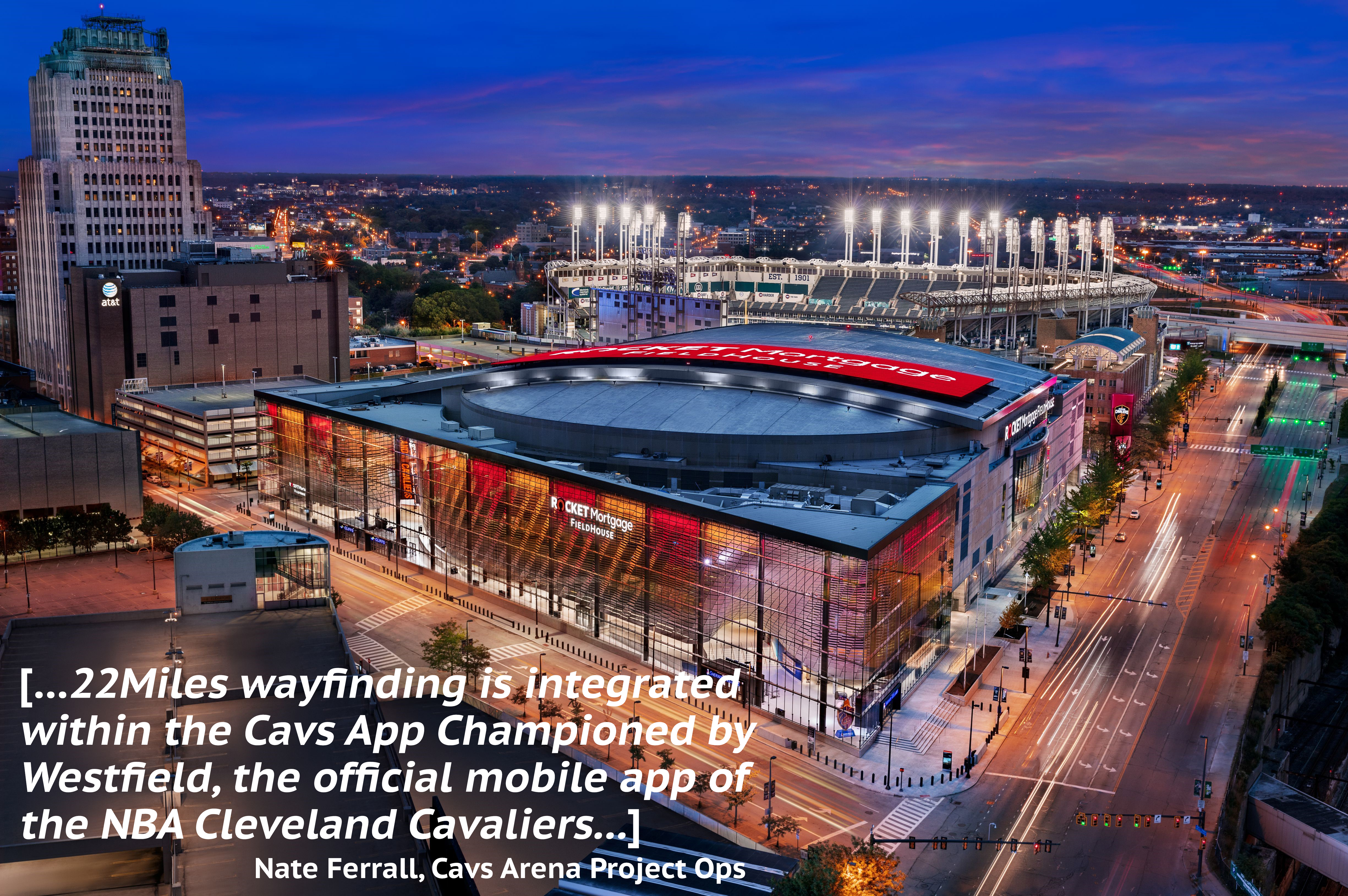 CAVS NBA App 22Miles Wayfinding