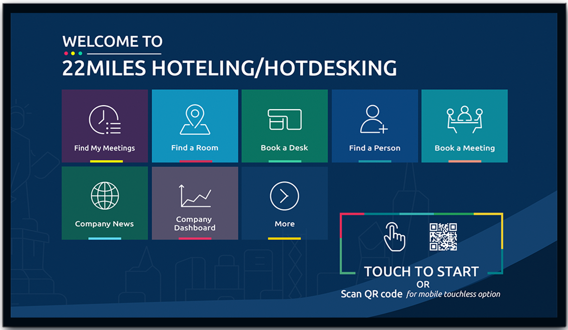 mobile wayfinding software, hotdesking, book a room