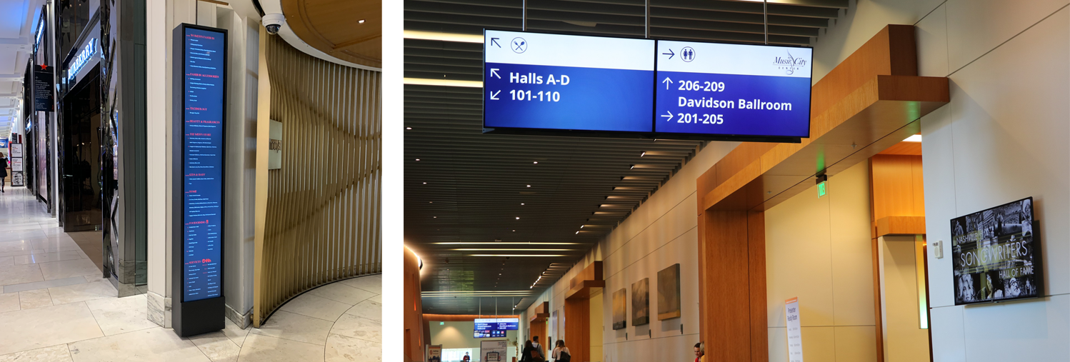 digital building directory, vertical screens, moynihan train hall