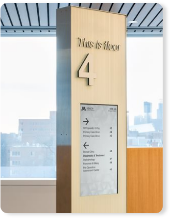 corporate wayfinding, digital building directory, digital directory signage, visitors