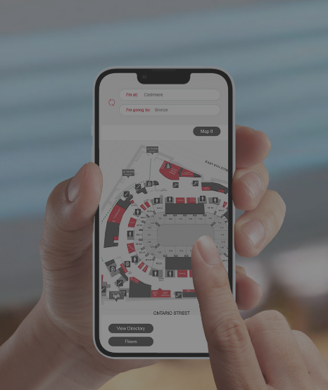 mobile app wayfinding, smartphone