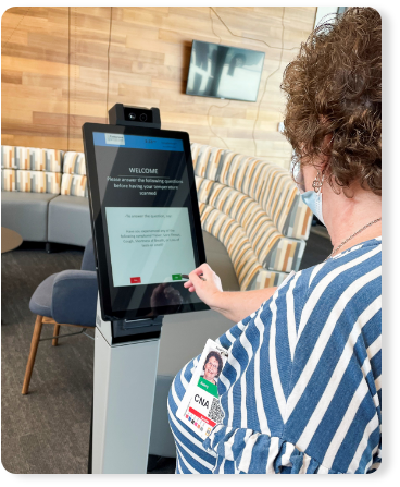 kiosk, temperature scanning, COVID