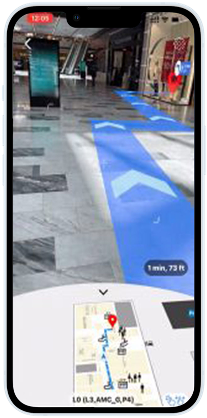 mobile wayfinding, augmented reality, mobile, smartphone