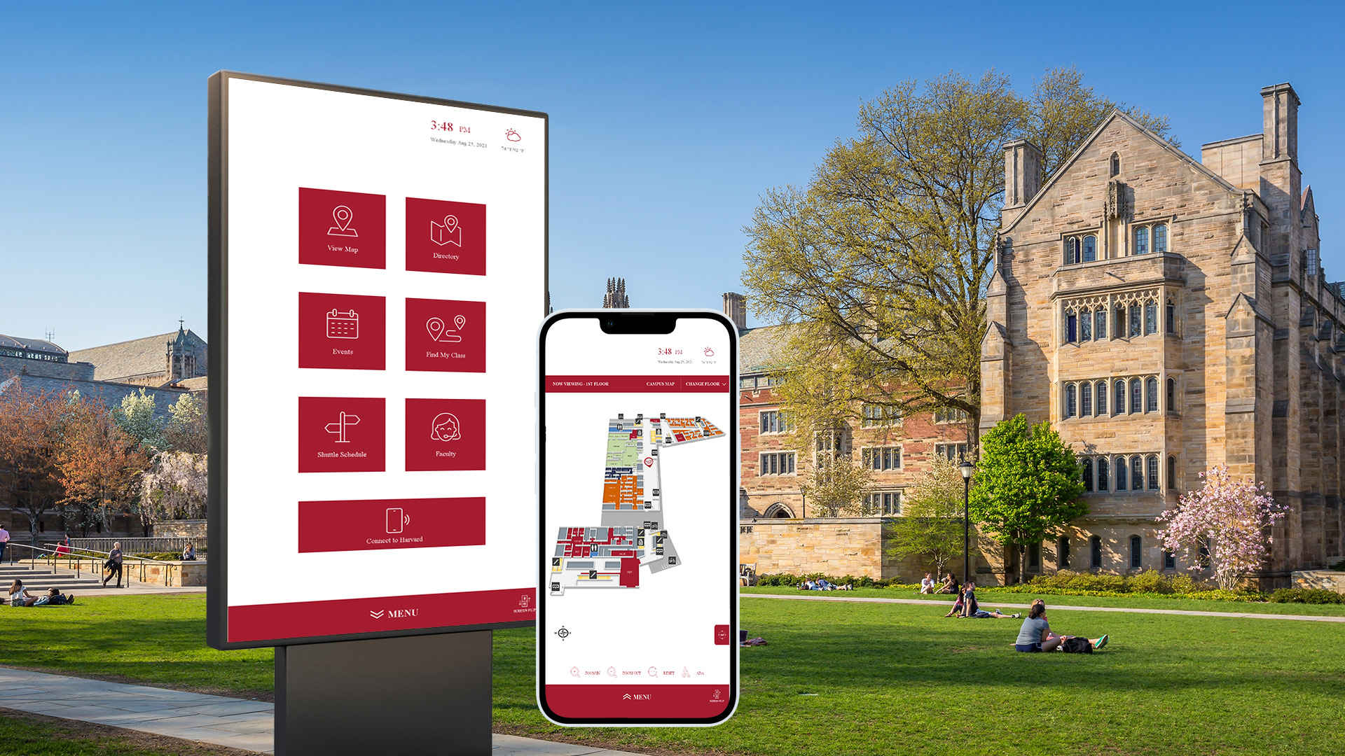 campus wayfinding,wayfinding for universities