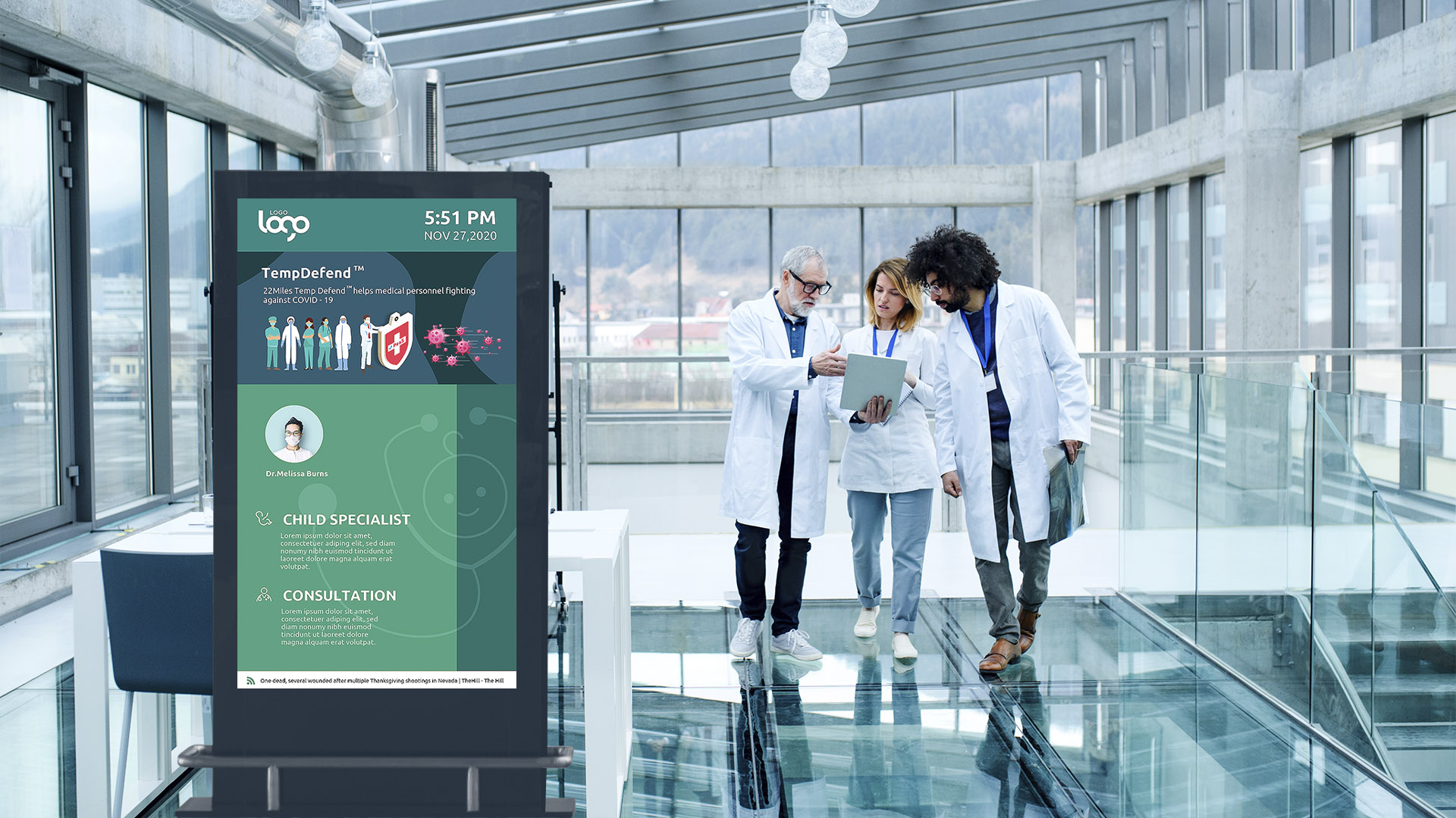 digital signage for healthcare